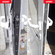 Réparation d'une porte en alu