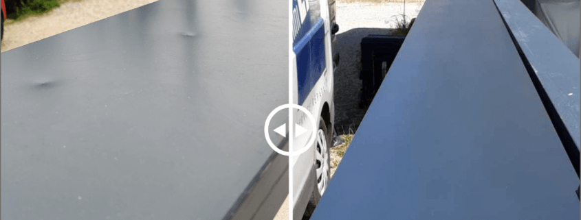 Réparation et laquage de couvertines ALU