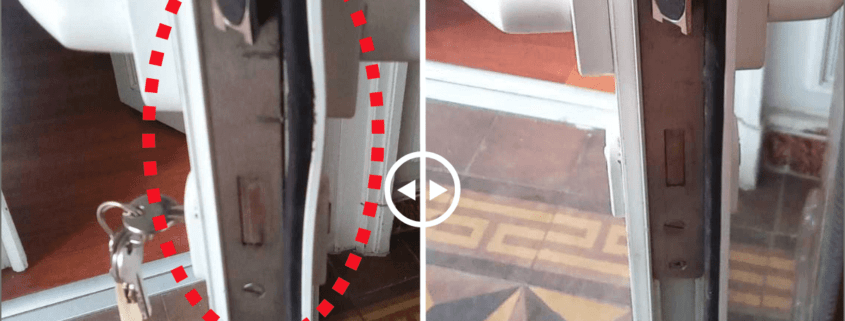 Réparation et laquage d'une porte ALU