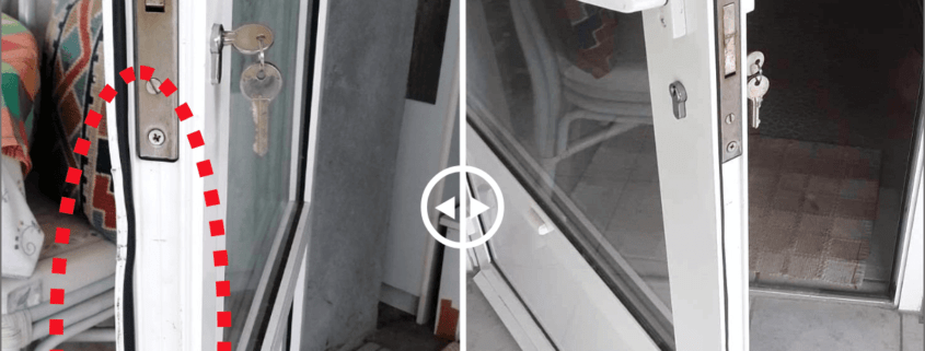 Réparation et laquage d'une porte d'entrée ALU