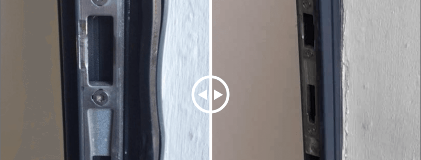 Réparation et laquage d'une porte d'entrée