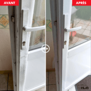 Remise à neuf d'une porte d'entrée en PVC